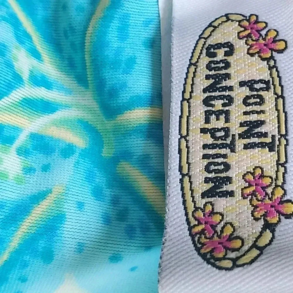 Point Conception blue, green,white floral bikini bottom Size Small - Picture 4 of 4